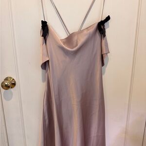 Miss Selfridge lilac Mini Dress with Black Bows